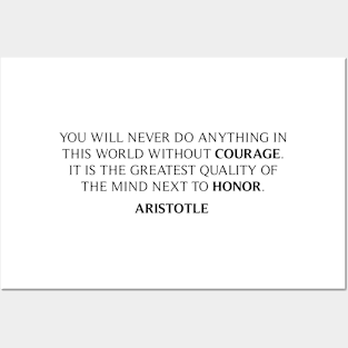 Aristotle's Quote Posters and Art